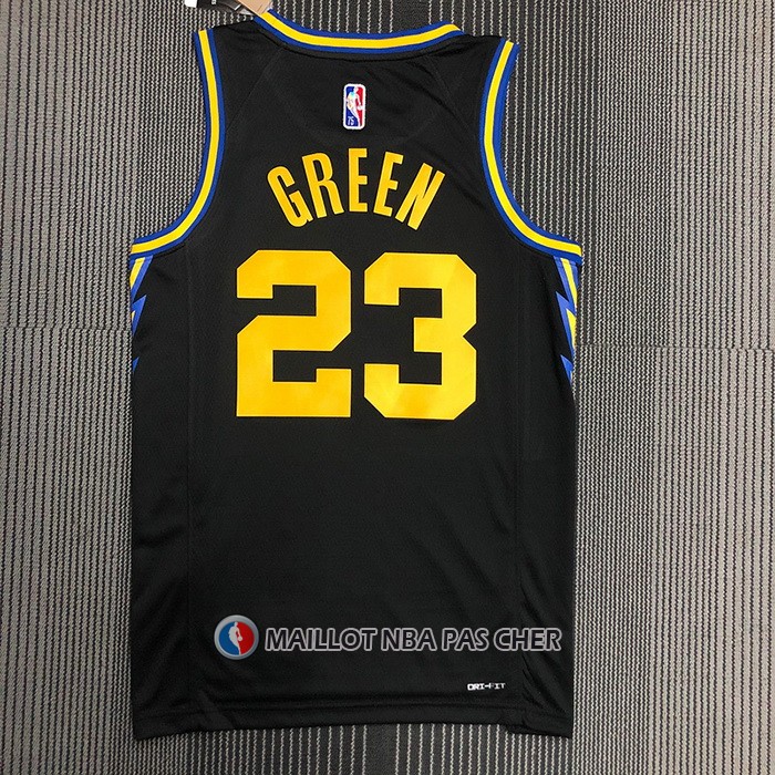 Maillot Golden State Warriors Draymond Green NO 23 Ville 2021-22 Noir